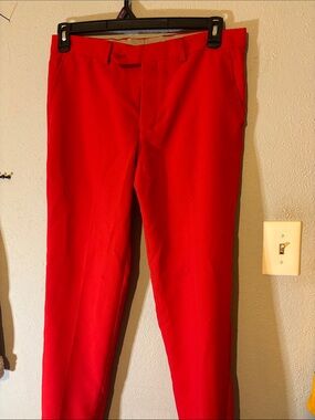 OppoSuits Bright Red Men's Dress Pants